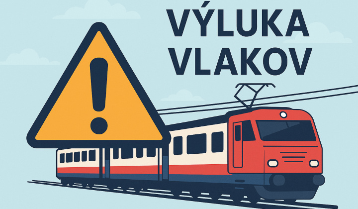 Fotka - Oznam o výluke vlakov